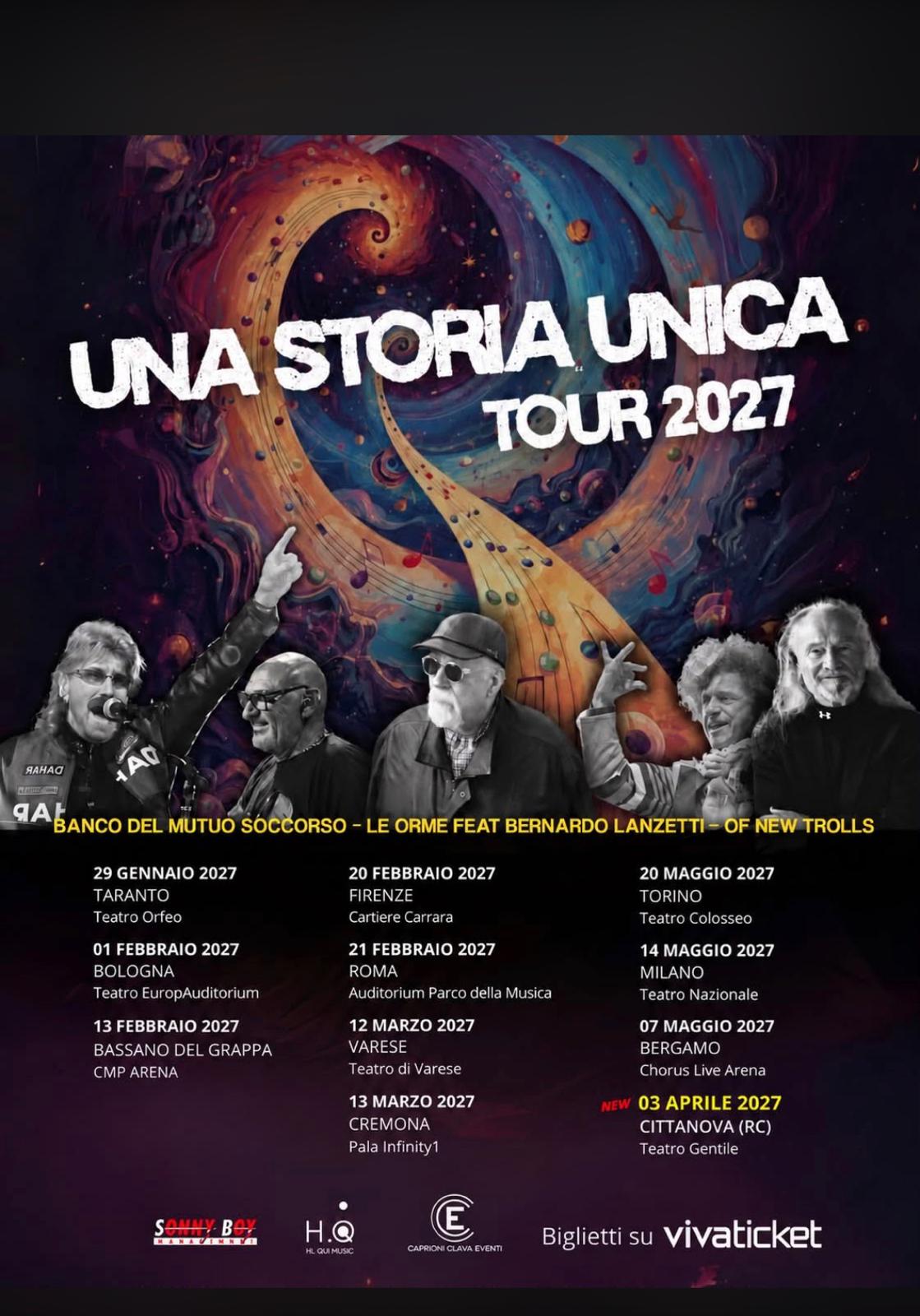Una Storia Unica Tour 2027